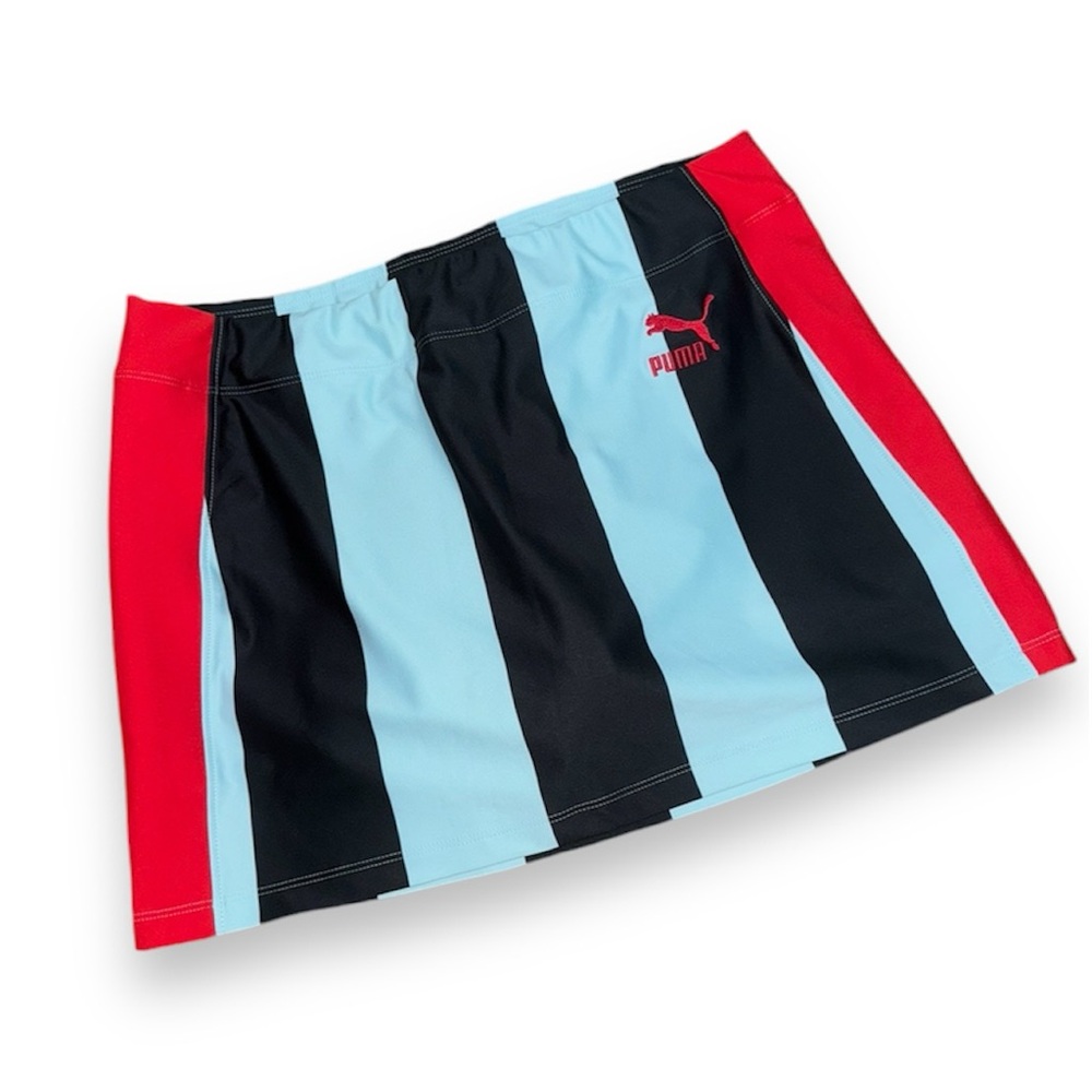 NEW Puma x Dua Lipa Striped Mini Skirt Limited Edition